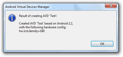 Android SDK AVD