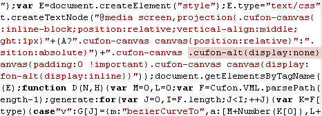 Code source de Cufon