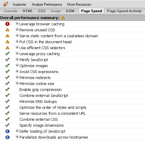 Google Page Speed