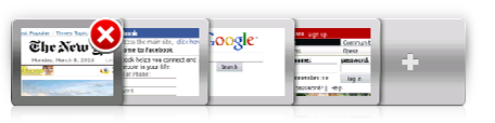 Opera mini onglets