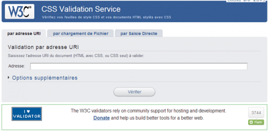 W3C CSS Validation Service