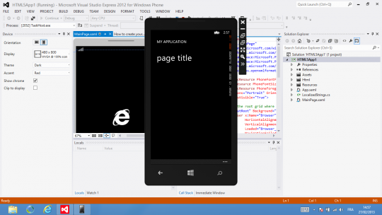 Windows Phone SDK Emulator