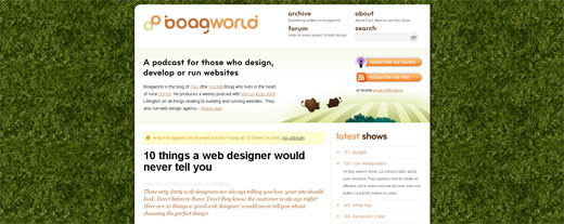Screenshot de Boagworld.com