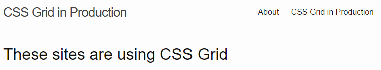 css grid in production