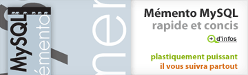 Memento MySQL rapide et concis: plastiquement puissant !