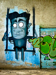 Graffiti dans le sud de Porto
