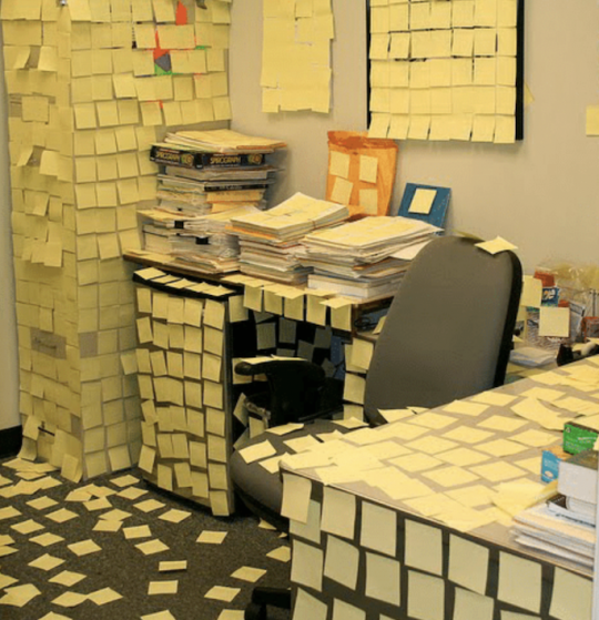 le bureau post-it de Chloé