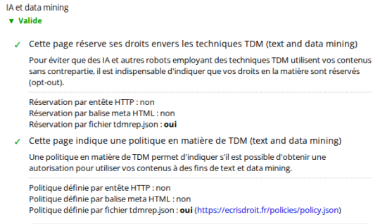 Test TDMRep