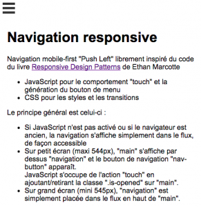 navigation responsive