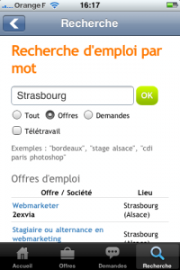 rechercher un emploi sur strasbourg