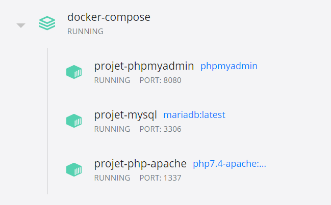 Docker compose up