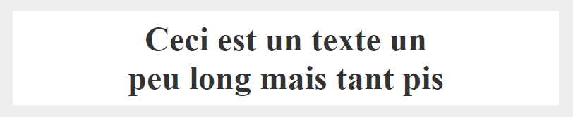 Titre avec text-wrap: balance