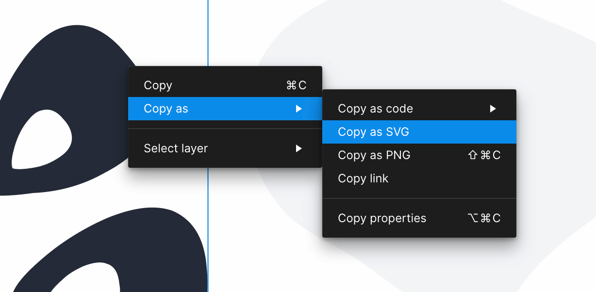 Figma : copier en tant que SVG