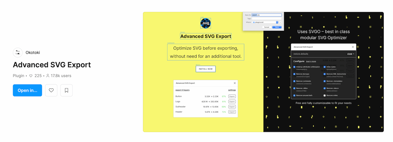 Extension export SVG pour Figma