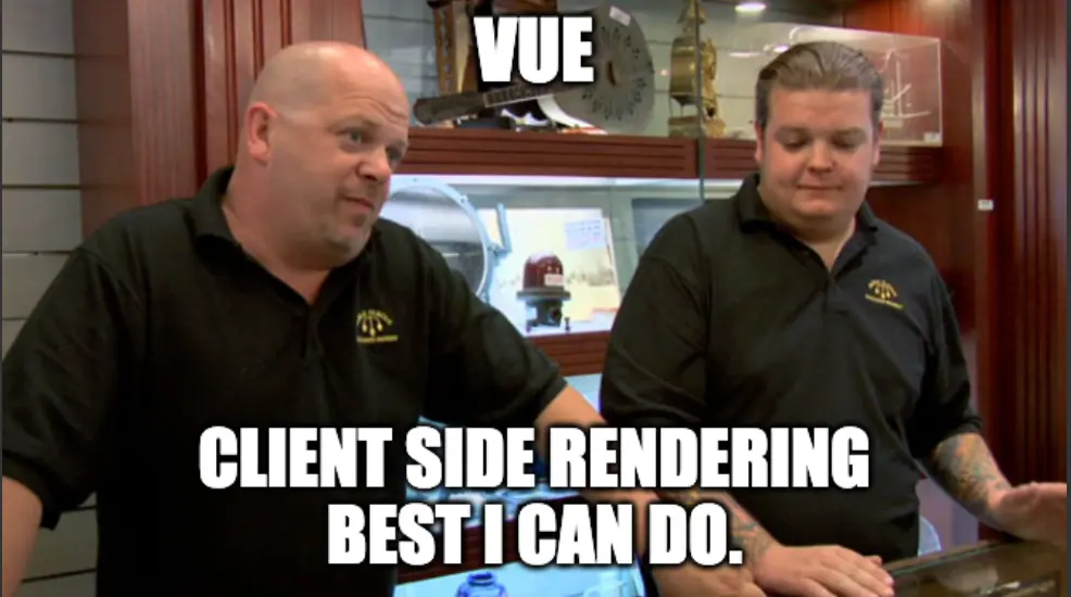 Vue : client side rendering