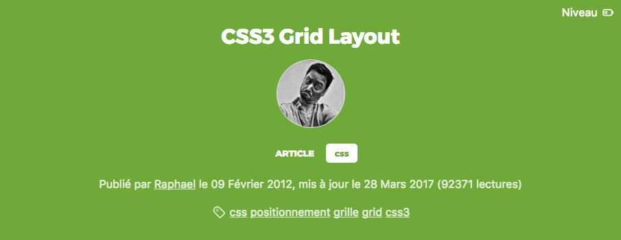 CSS3 grid layout