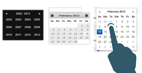 Date-picker ou selecteur de date