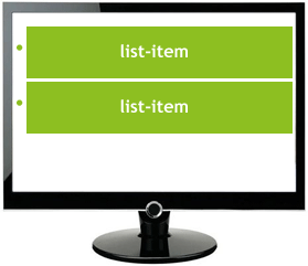 Display list-item