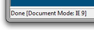 Document Mode IE9