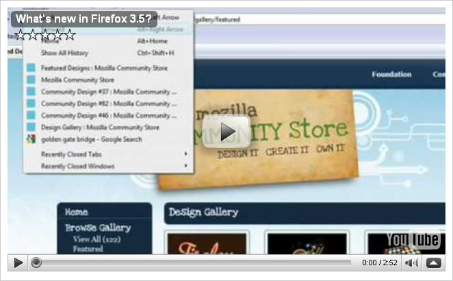 Vidéo Firefox 3.5