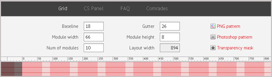 modular grid pattern