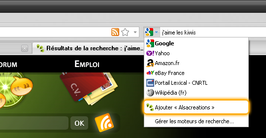 OpenSearch sur Alsacreations