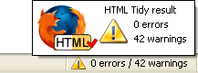 HTML Tidy Validator Extension
