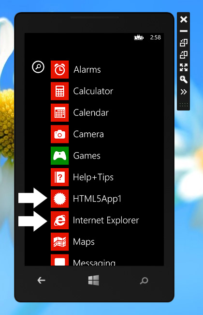 Windows Phone SDK Emulator