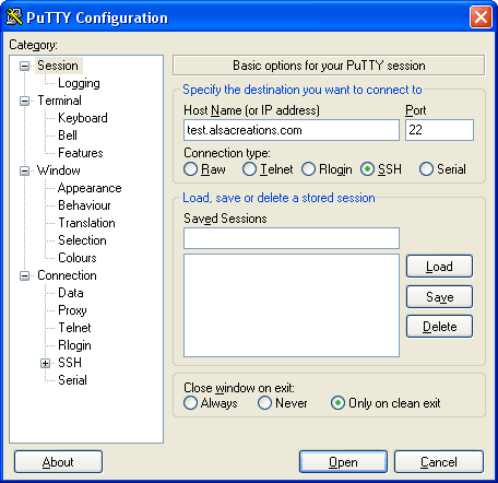 Putty SSH